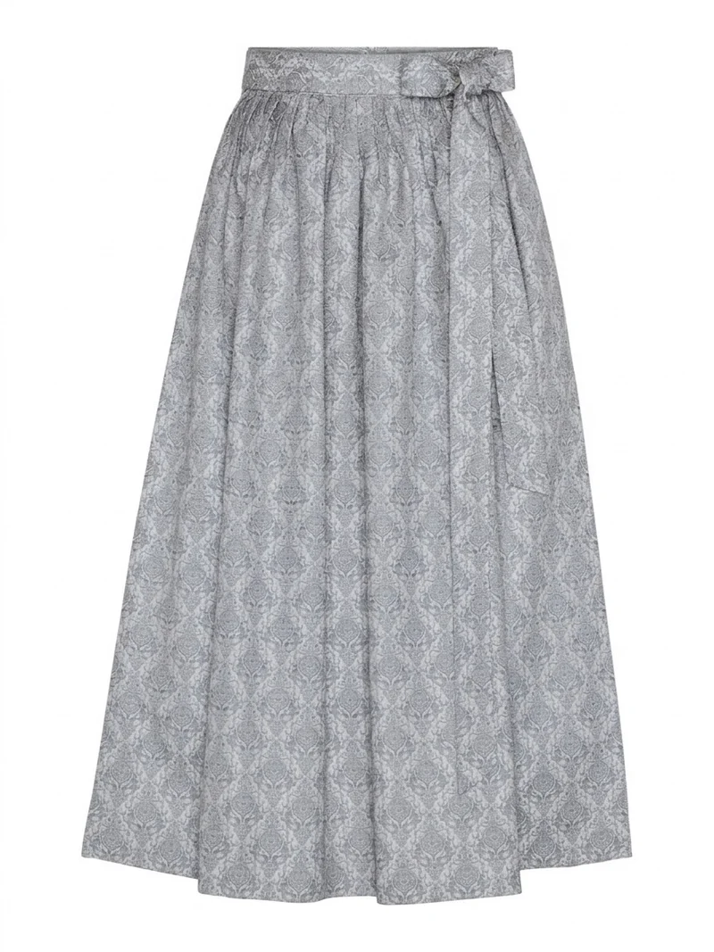 Jacquard-Dirndlschürze mit Ornamentmuster – 77 cm