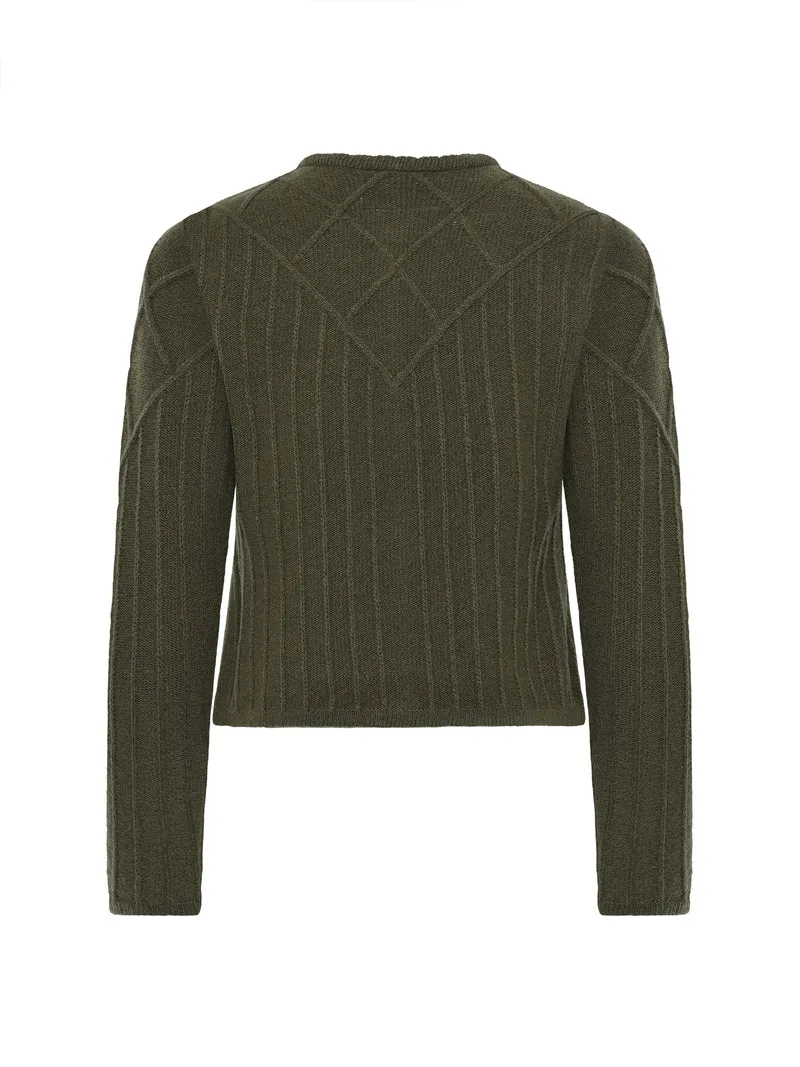 Strickjacke mit Passe