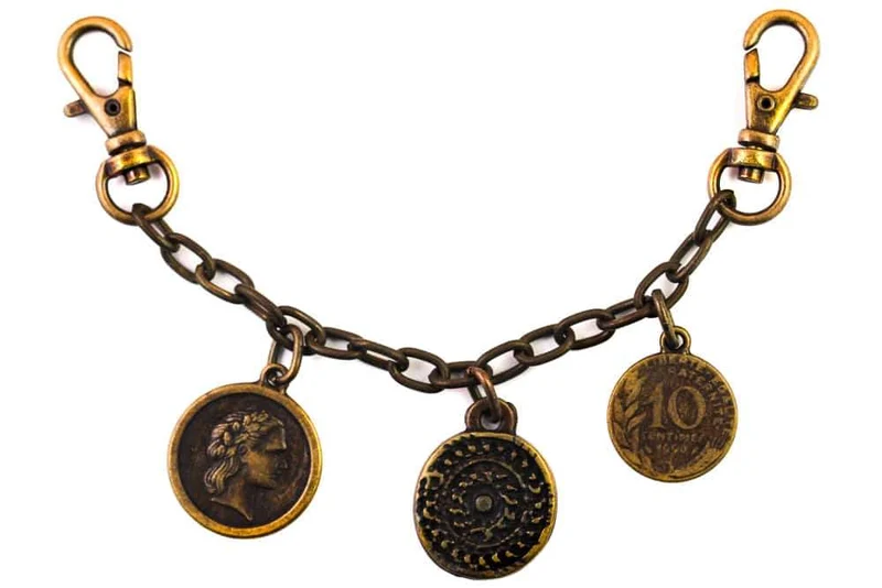 Charivari mit Münzen Altgold – Metall TA-288ag