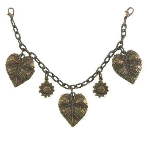 Charivari Blüten und Blätter Altgold – Metall TA-269