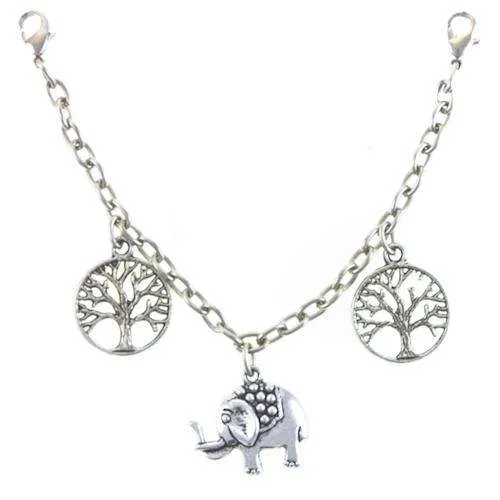 Charivari Elefant und Baum Silberfarben – Metall TA-271