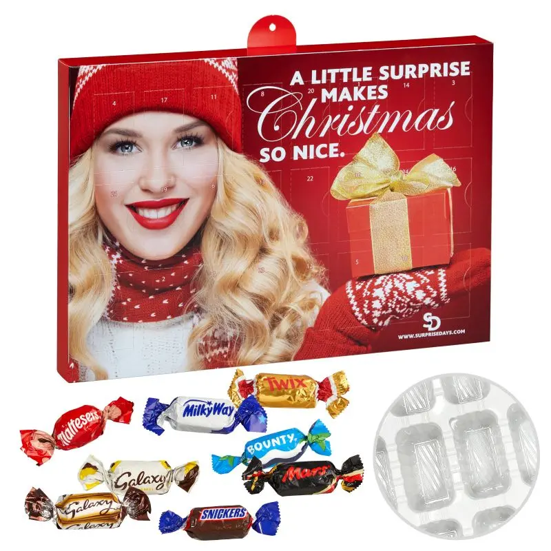 Premium Adventskalender mit Celebrations-Sortiment, personalisierbar