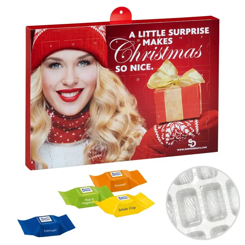 Individueller Premium-Adventskalender mit Ritter Sport Würfeln