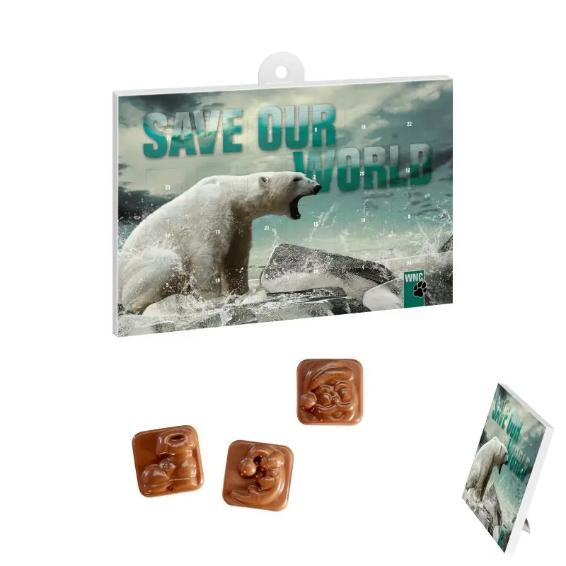 Personalisierter A5-Schoko-Adventskalender mit eigenem Druck