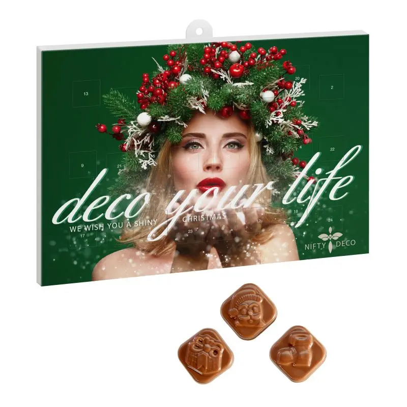 Personalisierter Classic Schoko-Wand-Adventskalender - Mit eigenem Motiv