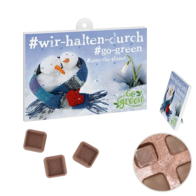 Personalisierbarer reinpapier A5-Schoko-Adventskalender