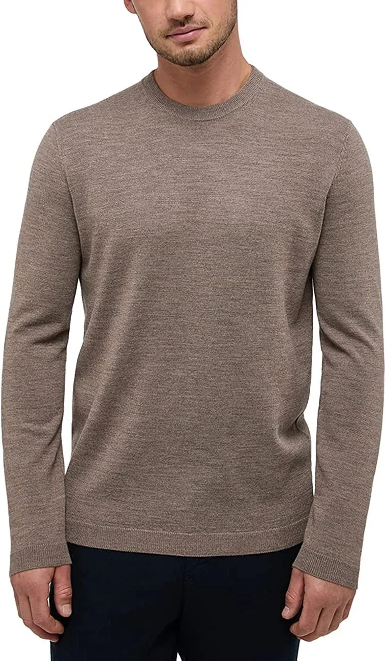 Eterna Rundhalspullover beige