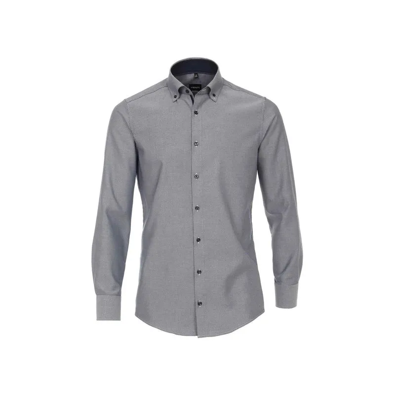 Venti Langarm FreizeitHemd blau