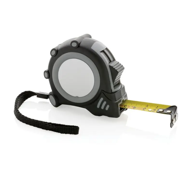 Grip 5m/19mm Bandmaß aus recyceltem RCS-Kunststoff - Grau-Schwarz