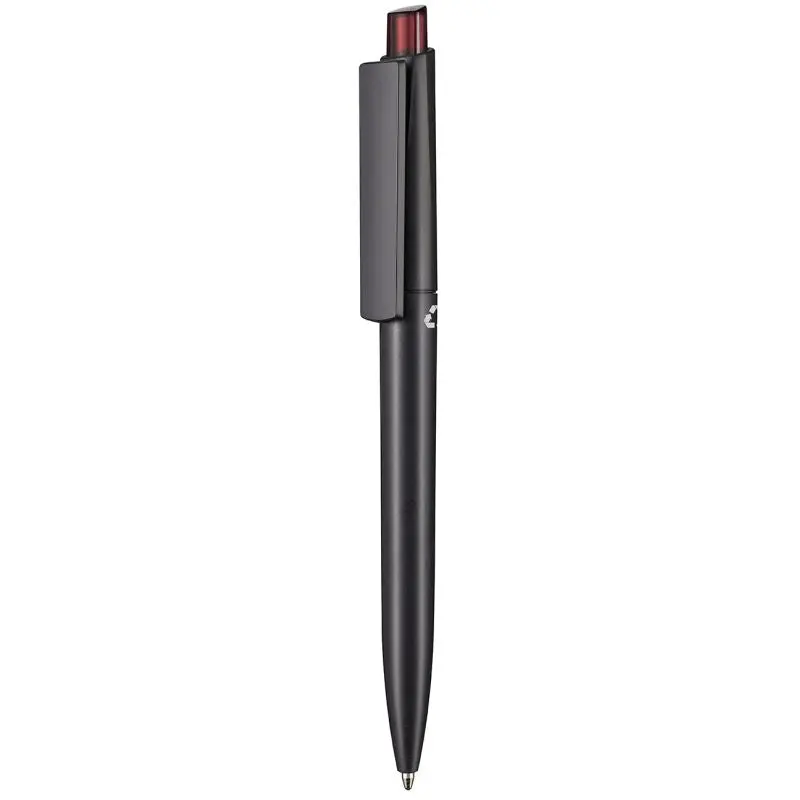 CREST RECYCLED+ Kugelschreiber in Schwarz-Rubinrot – Eleganter Öko-Stift