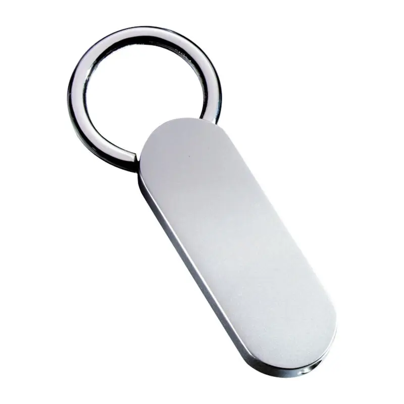 Klassischer Kleiner Schlüsselanhänger RE98, Elegantes Silber