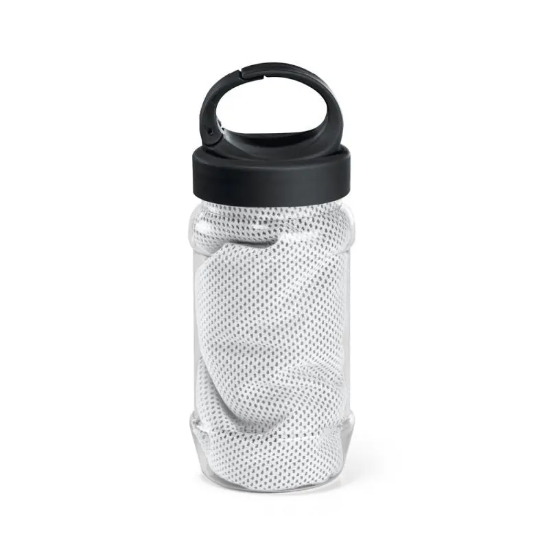 ARTX PLUS Sporttuch - Ultraleichtes Polyamid-Polyester-Tuch mit Flasche - Strahlendes Weiß