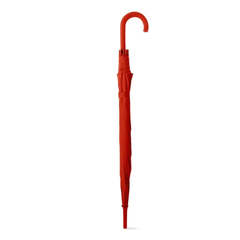 Eleganter MICHAEL Schirm aus 190T-Polyester mit Automatik - Rot, Windfest & Langlebig
