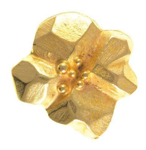 Trachtenniete Blüte Gold 17 mm – TN-17