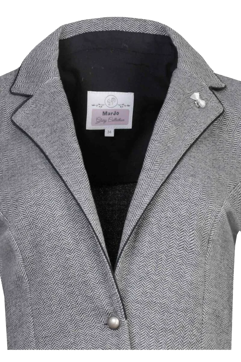 Trachtensweatblazer mit Fischgrätenmuster