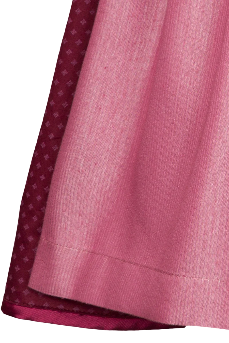 Kinderdirndl aus Samt mit herzförmigem Ausschnitt