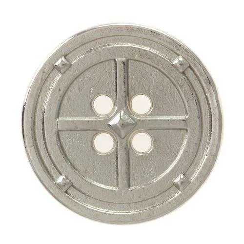 Metallknopf maritimes Motiv Silber – Maritimer Knopf MK-264S
