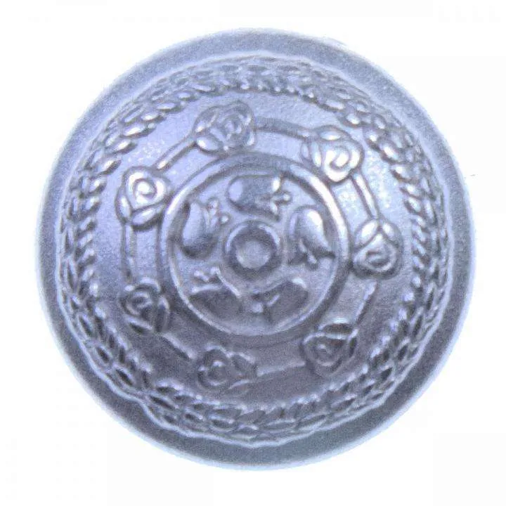 Metallknopf Muster Silber – Öse MK-25S