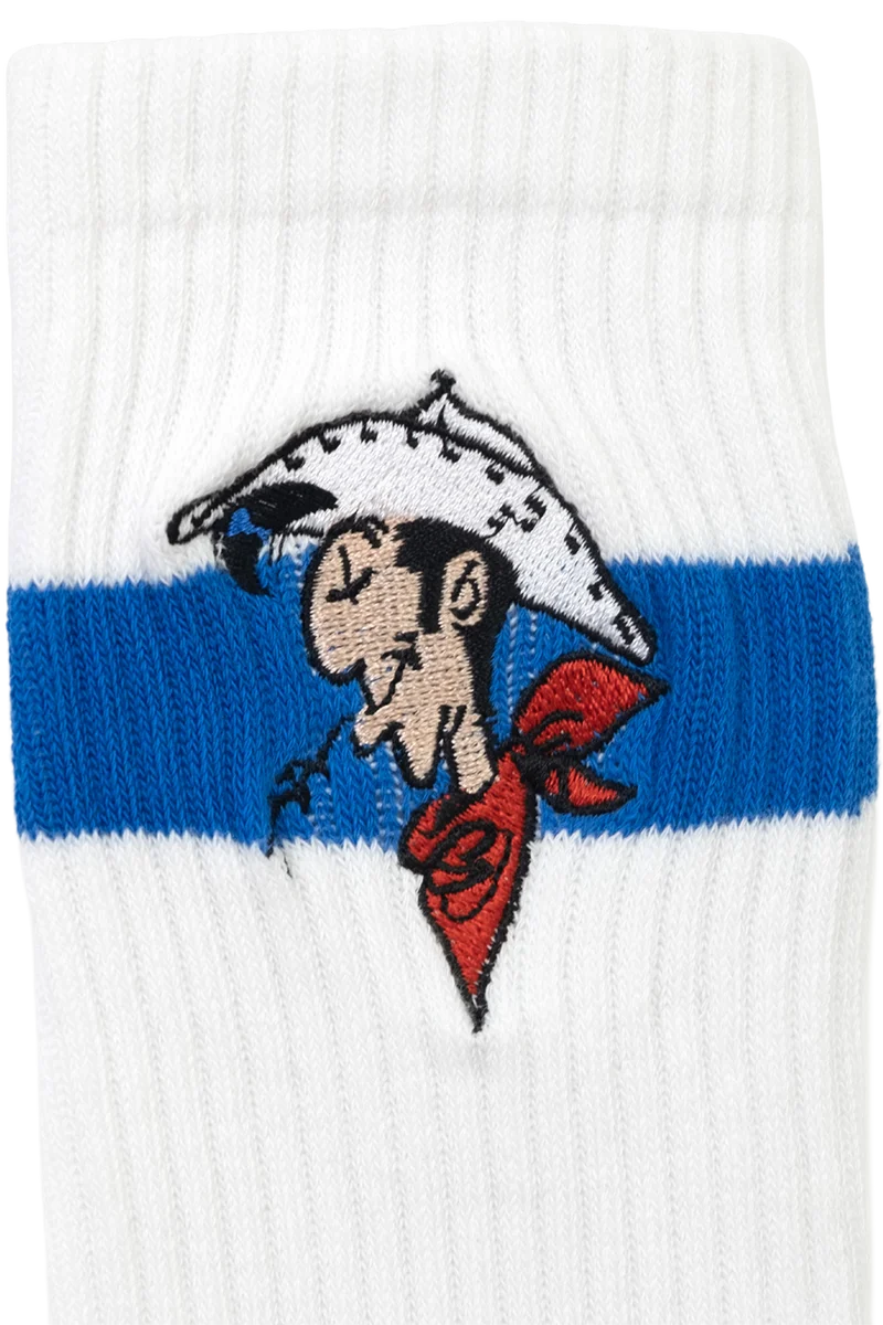 1 Paar Sportsocken mit Lucky Luke-Stickerei