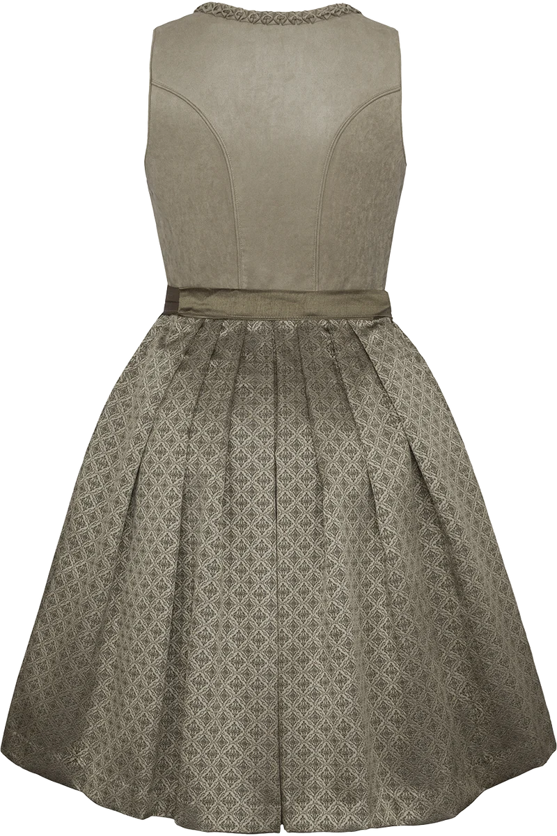 Dirndl Mini mit Samt und Spitzenschürze