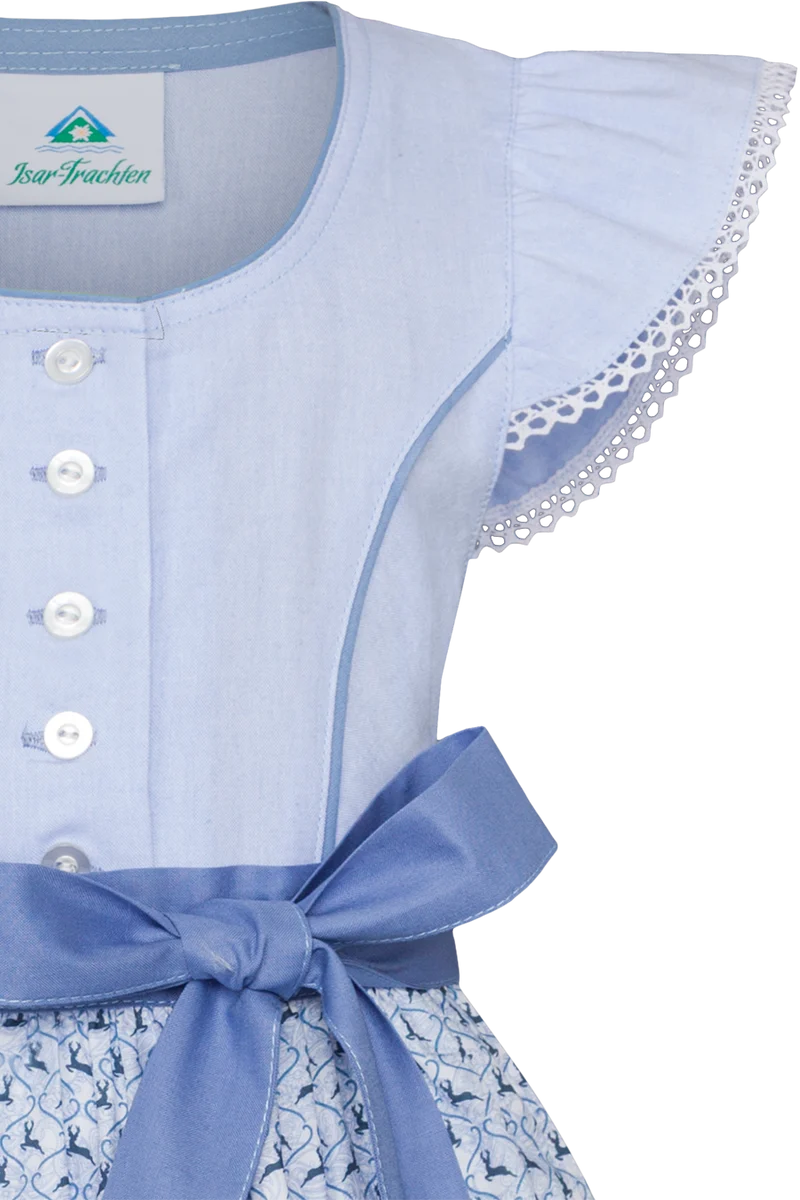 Mädchen Dirndl mit Baumwollschürze