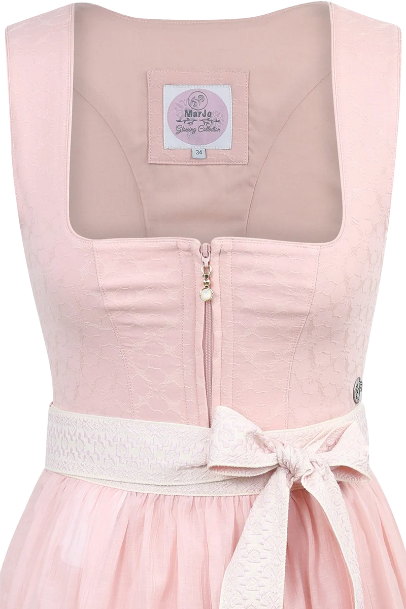 Dirndl 75cm mit Jacquardmuster und Reißverschluss