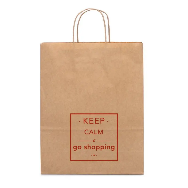 ELLEN Kraftpapiertasche Naturlook, Robust 115 g/m²