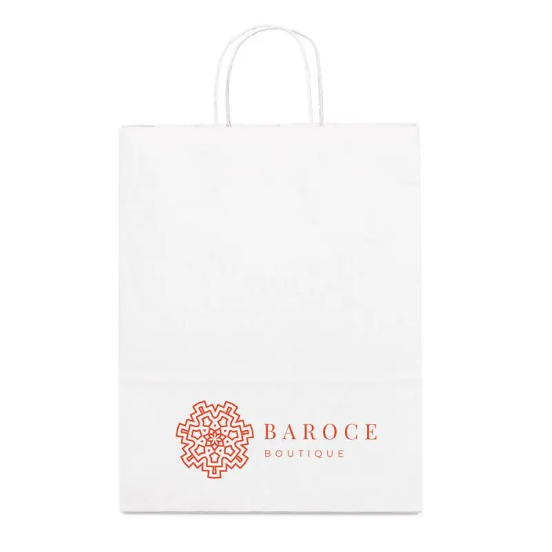 CABAZON Tragetasche aus Kraftpapier (90 g/m²) - Weiß Robuste und umweltfreundliche Tasche