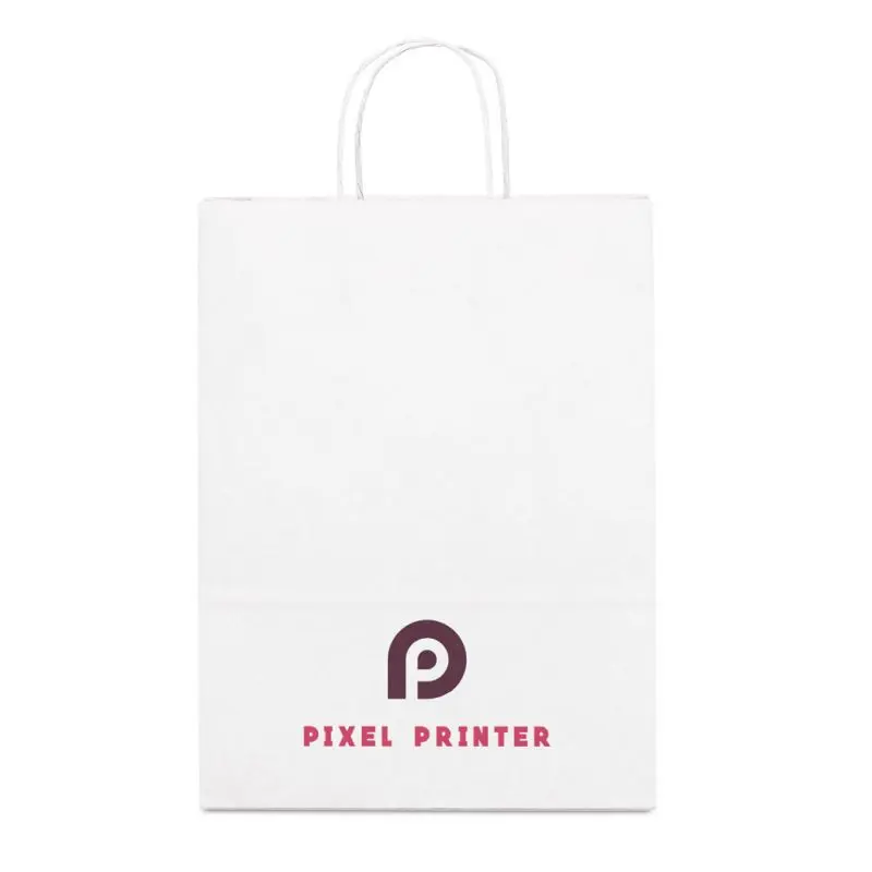 CITADEL Robuste Papiertasche, Kraftpapier 90 g/m², Elegant Weiß