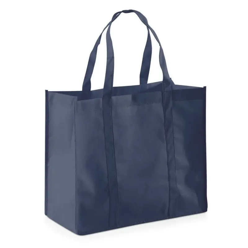 Blaue SHOPPER Einkaufstasche aus Non-Woven (80 g/m²) – Leichte und praktische Tragetasche für jeden Tag