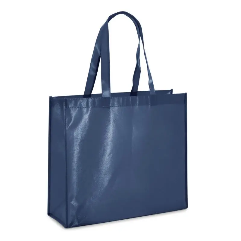 MILLENIA Tragetasche aus laminiertem Non-Woven (110 g/m²) - blau, robust und wiederverwendbar