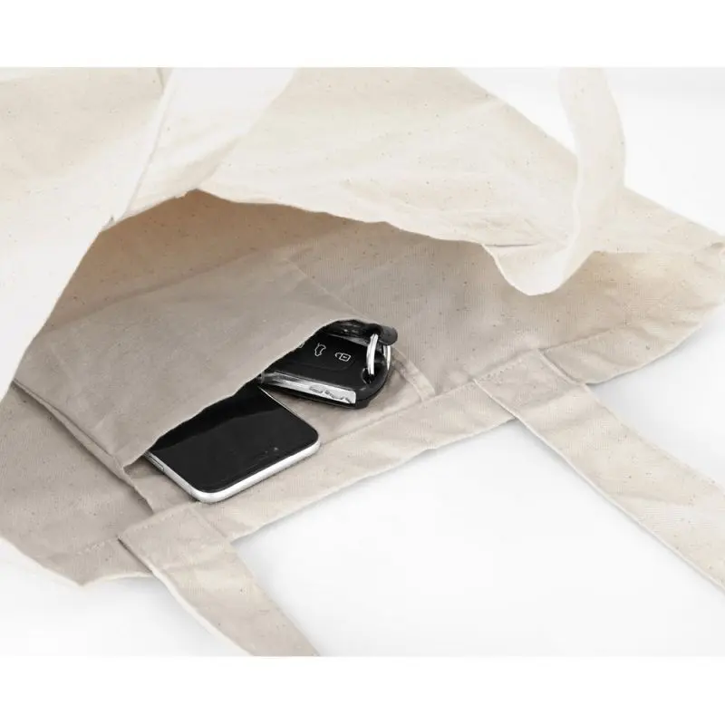 BETO Naturhelle Tragetasche aus 100% Canvas-Baumwolle (280 g/m²), Robust & Vielseitig