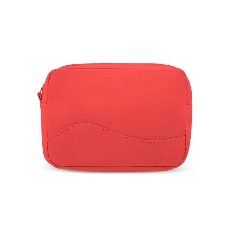 MARIE Mikrofaser-Kosmetiktasche in Leuchtendem Rot
