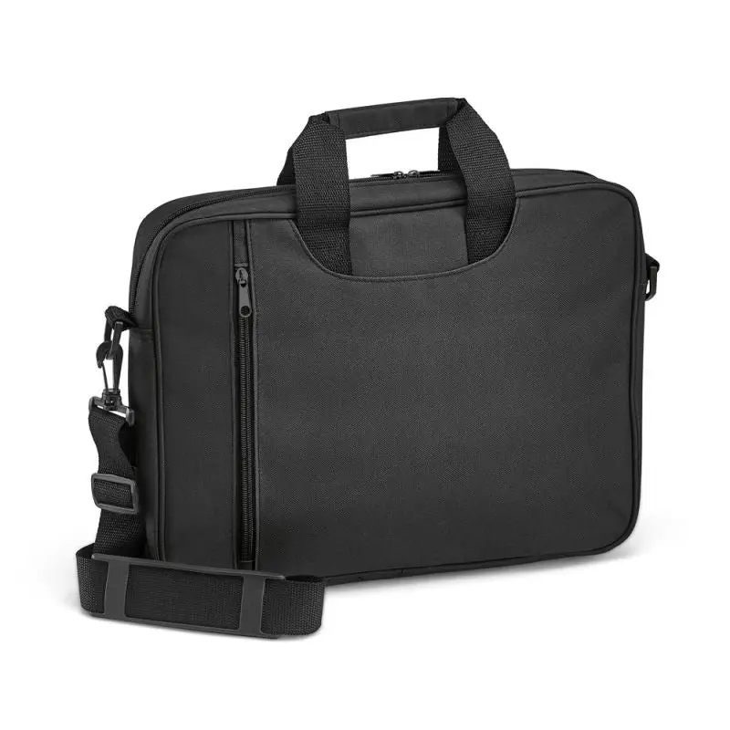 GARBI Laptop-Aktentasche bis 15,6'' aus 600D Polyester - Schwarz - Robust & Praktisch