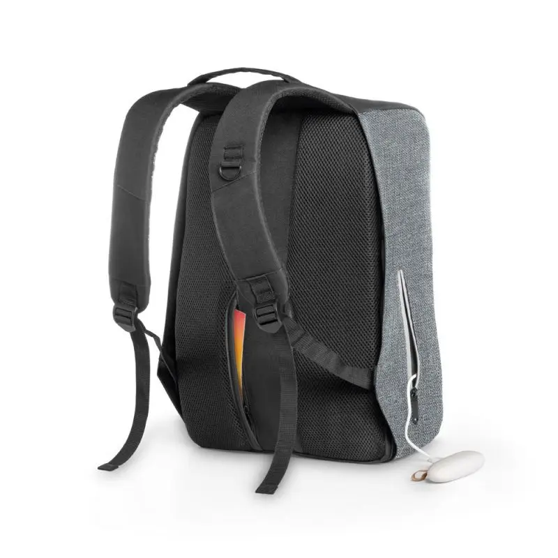 AVEIRO 15,6'' Laptop-Rucksack mit Anti-Diebstahl-System – Grau, Sicher & Stilvoll