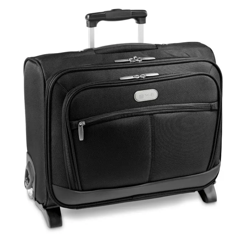 MOURA Laptop-Rollkoffer 15.6 - schwarz: Idealer Business-Trolley für Ihre Reisen