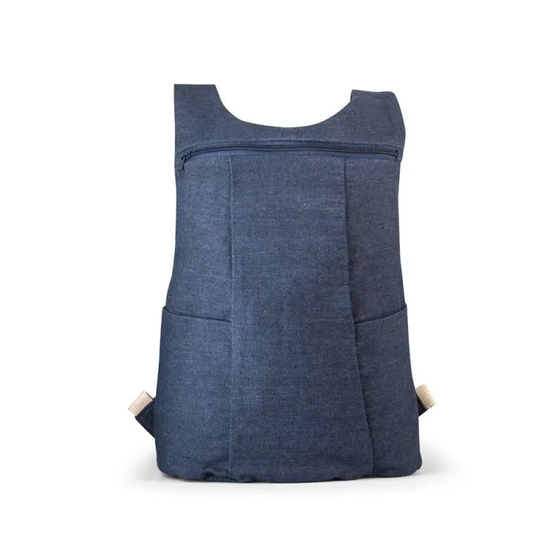 DENIM BPACK Klassischer Jeansstoff-Rucksack 300g/m² – Blau