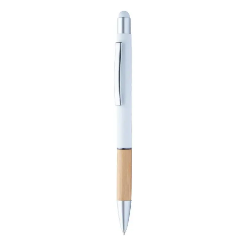 Zabox Touch-Pen mit Ballpoint - Weiß - Multifunktionaler Schreibstift für Touchscreens