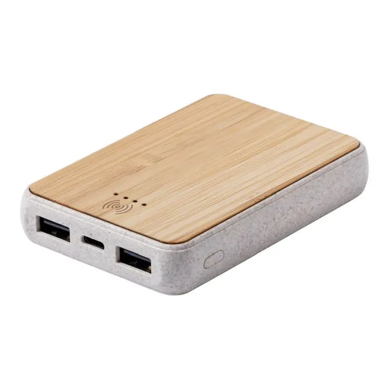 Gorix Powerbank in Beige - Tragbares Ladegerät für Unterwegs