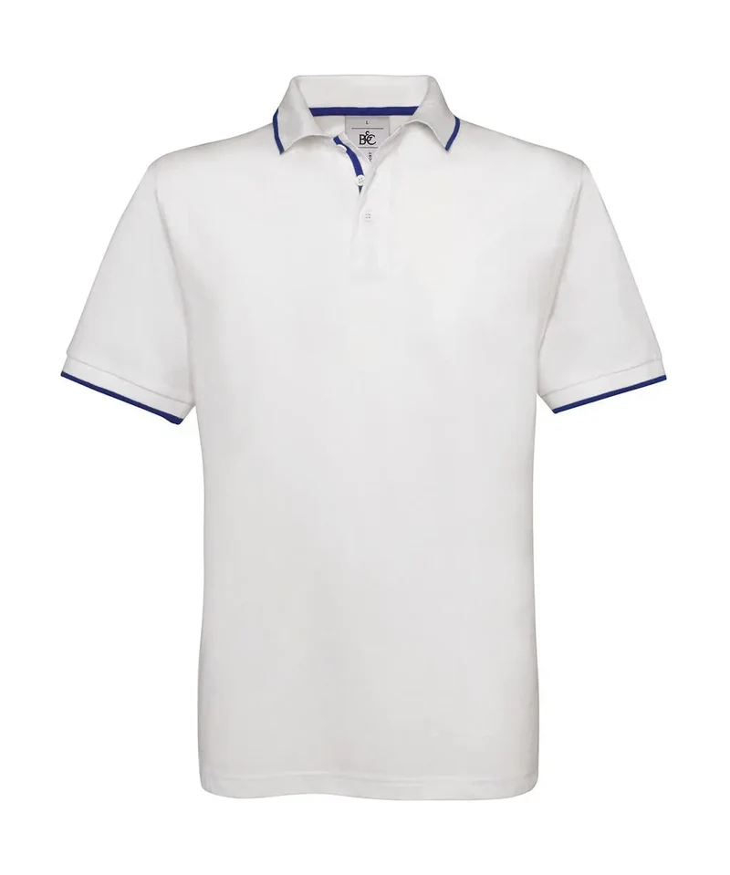 Safran Sport Polo mit Kontrastdetails