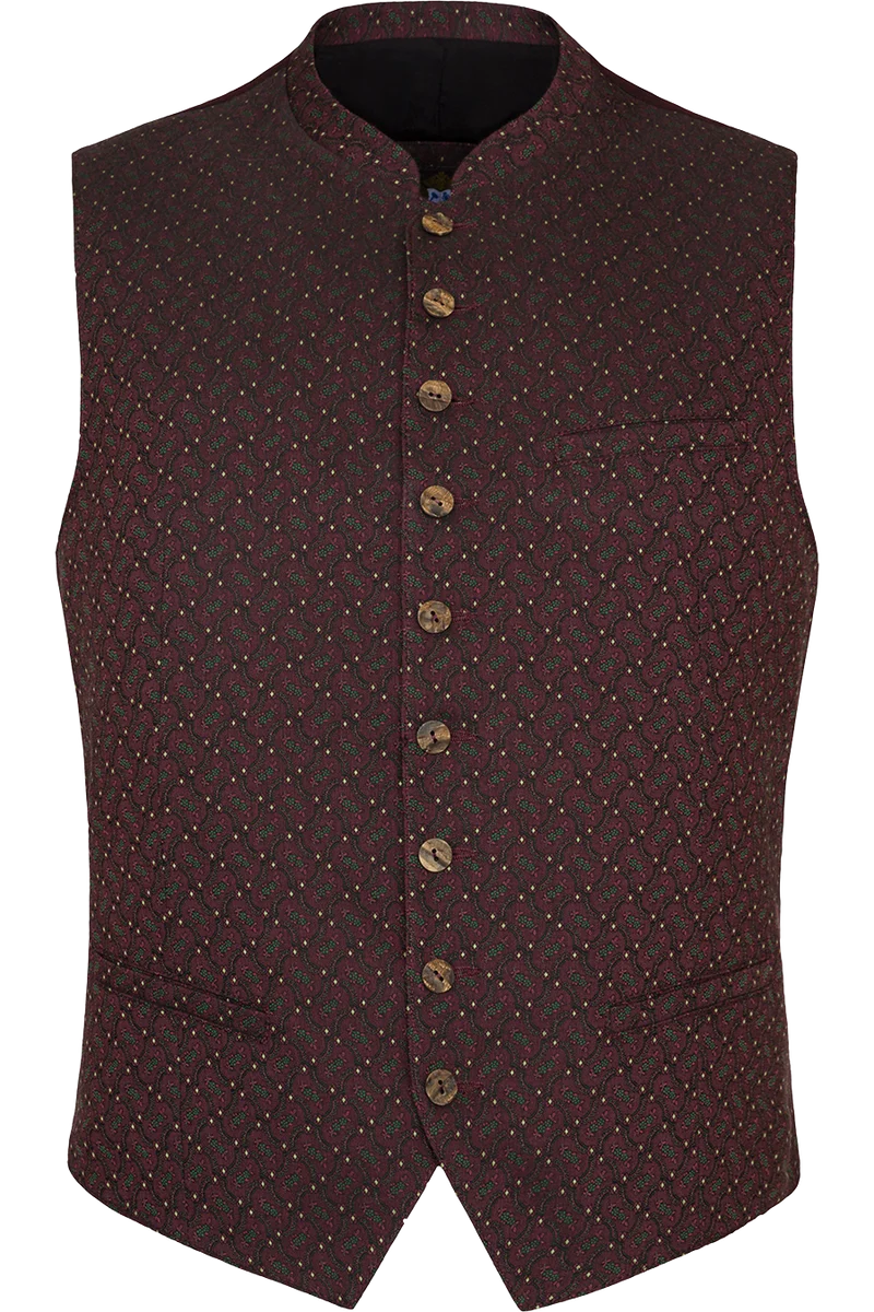 Herren Slim-Fit Trachtenweste Stretch