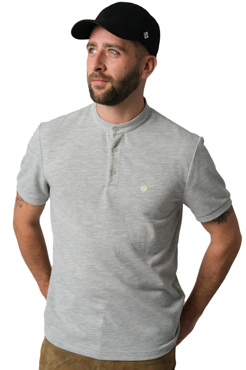 Herren Polo-Shirt Edelweiß