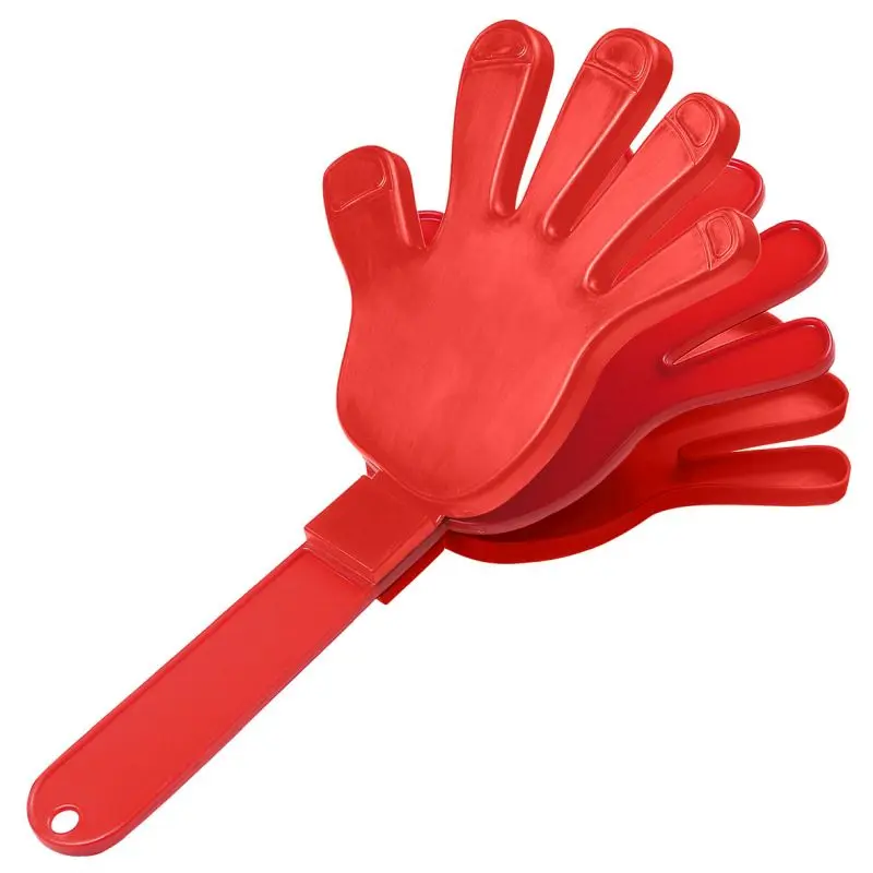 Klapper Hand in Standard-Rot – Lautstarker Fanartikel für Events