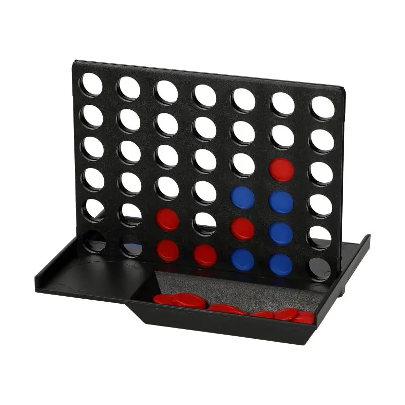 Gewinn mit 4 Strategie-Spiel in Schwarz - Fördert Logik und Vorplanung