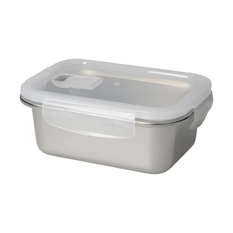 Heat Vorratsdose 700 ml, Silber-Transparent – Ideal für Küche & Büro