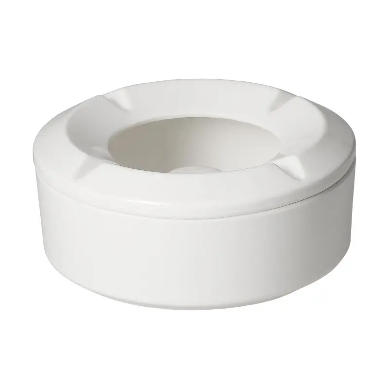Atakor Aschenbecher in Weiß - Elegant & Robust für Innen und Außen