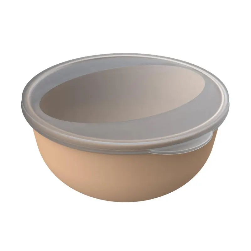 ToGo Classic Food Bowl 1.0L in Durable Brown and Milky Transparent - Versatile Meal Container
