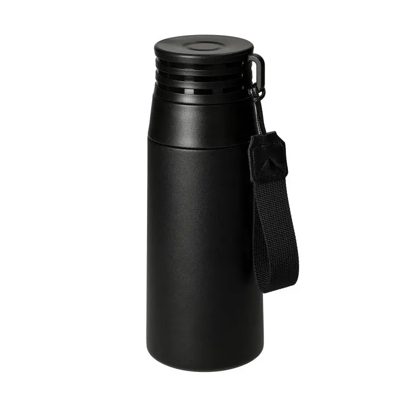 Kabru 480 ml Vakuumflasche, Hochwertig - Tiefschwarz