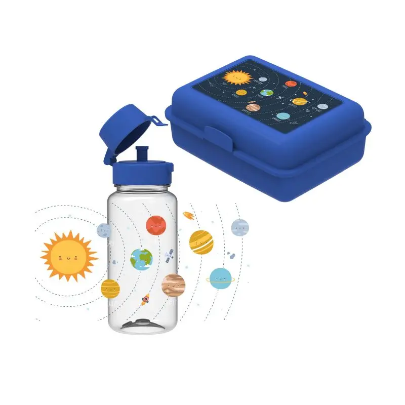 Schulset für Kids in Standard-Blau, Transparent – Ideal für den Schulstart