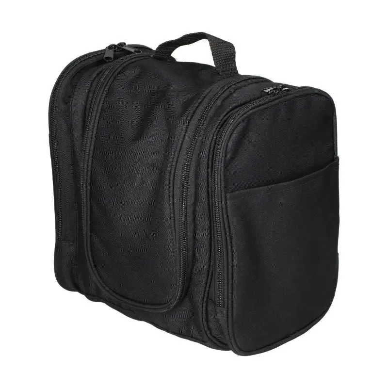 Essential Kulturbeutel in Schwarz - Must-Have für Reisende, 100 Zeichen